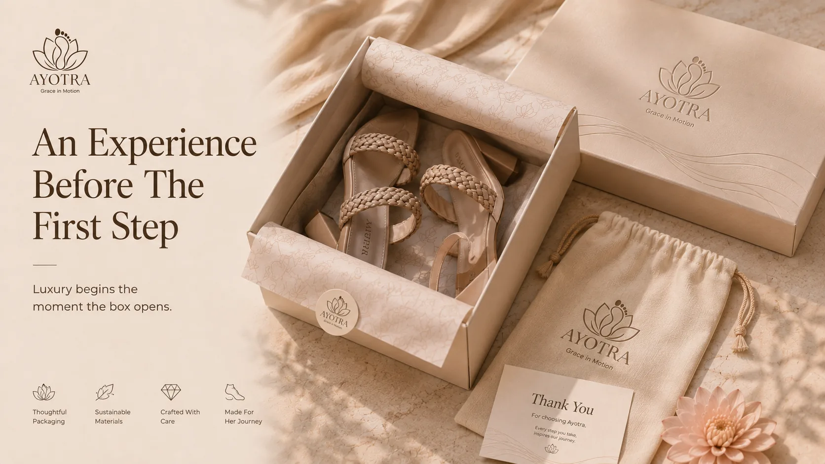 Ayotra — Logo and Branding packaging & visual design mockup 12 by Raghav Chopra